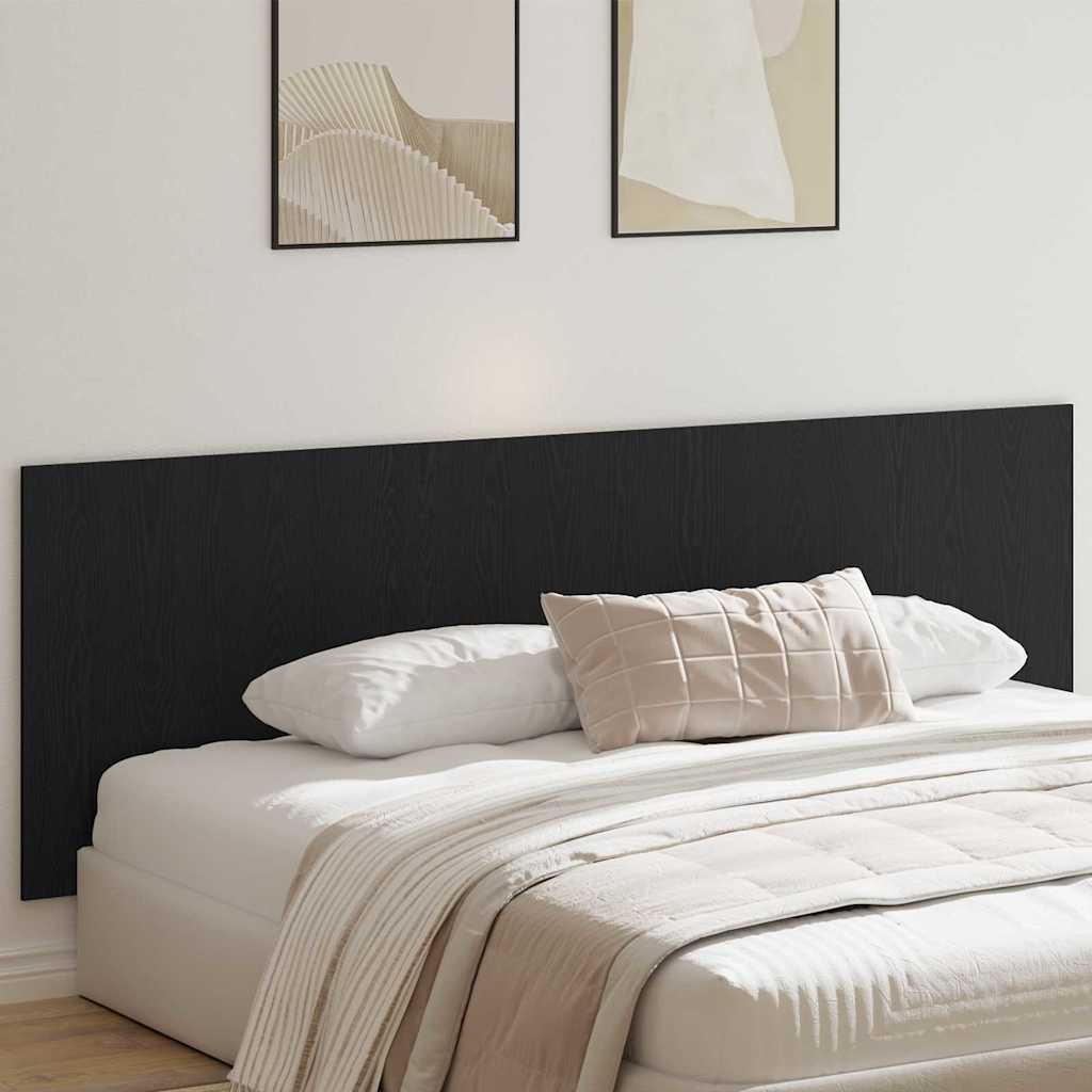 vidaXL Κεφαλάρι Μαύρη δρυς 240 x 1,5 x 80 εκ. Επεξεργασμένο ξύλο