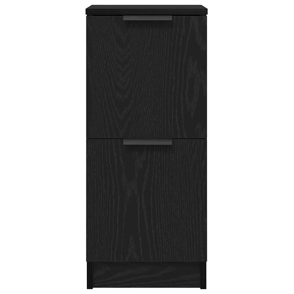 vidaXL Πλαϊνό γραφείο 2 pcs Μαύρη δρυς 30 x 30 x 70 εκ.