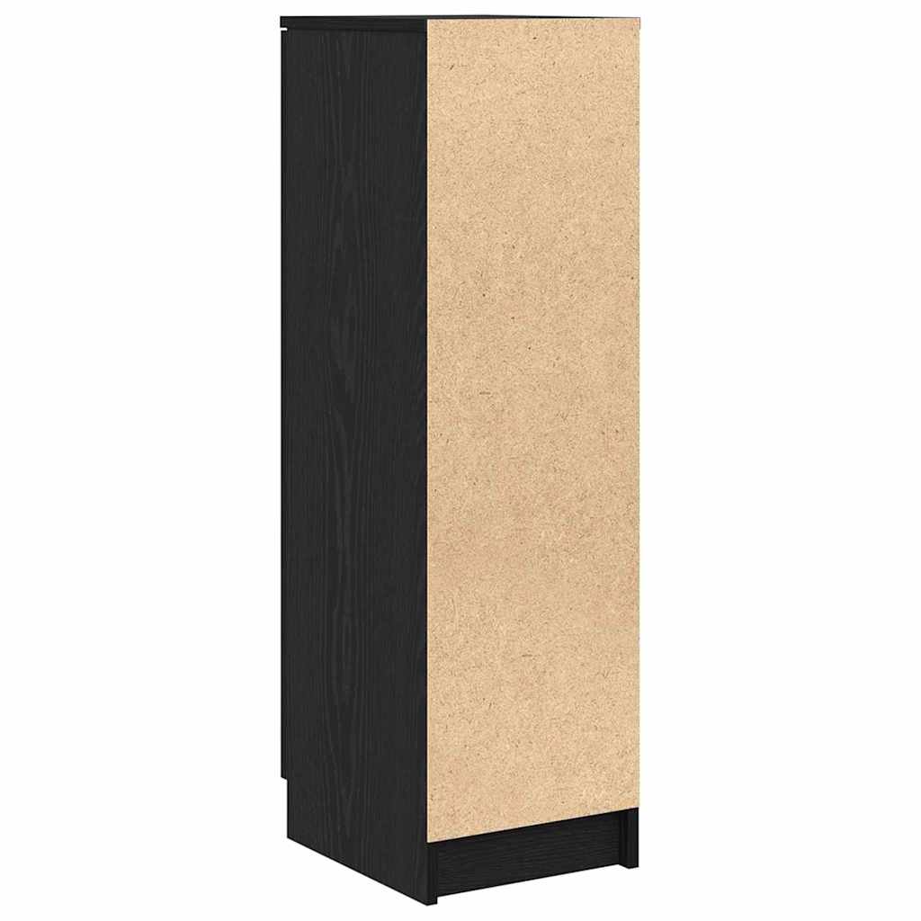 vidaXL Παπουτσοθήκη Μαύρη δρυς 29.5 x 35 x 101 εκ. Επεξεργασμένο ξύλο