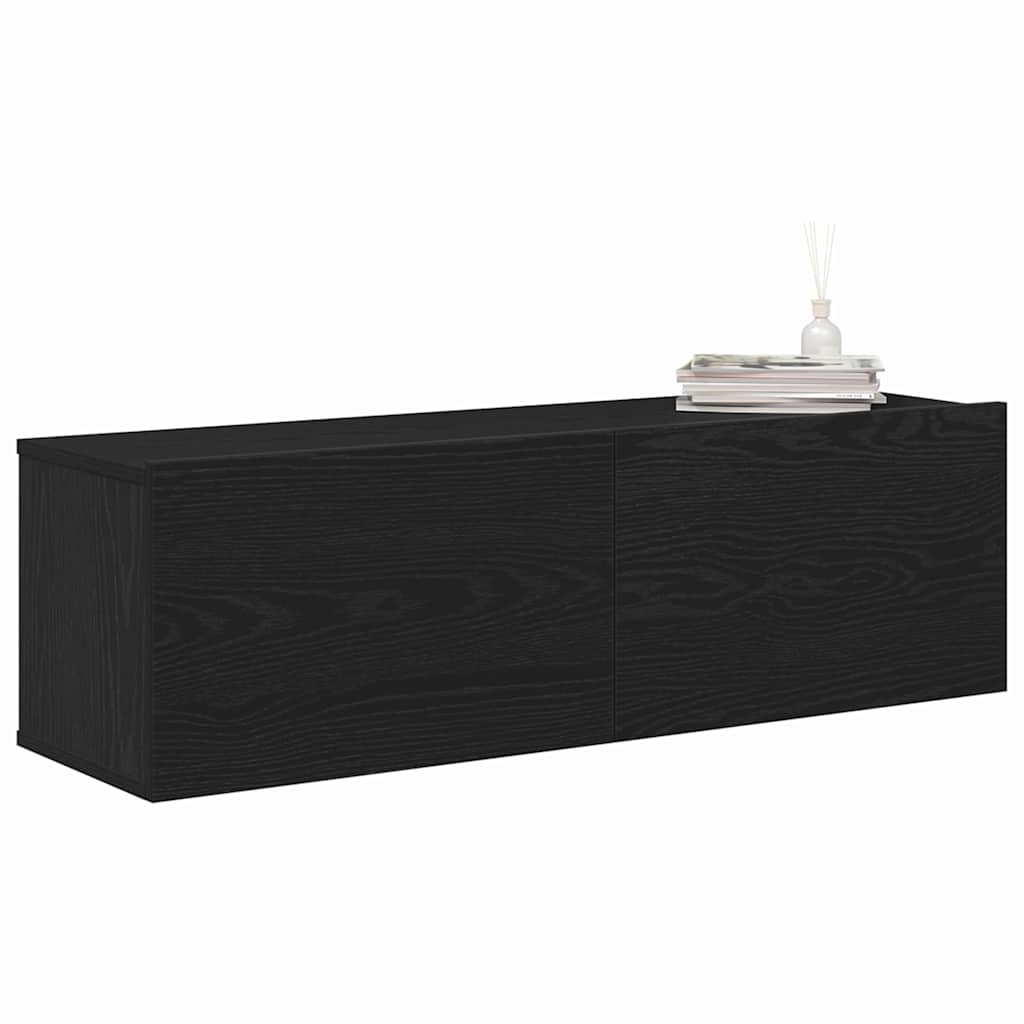 vidaXL Ντουλάπι TV 2 pcs Μαύρο 100 x 30 x 30 cm Επεξεργασμένο ξύλο