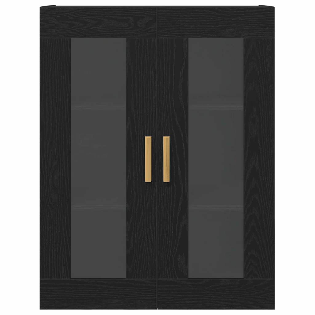 vidaXL Ντουλάπα Τοίχου Επιτοίχιο Μαύρη Οξυά 69,5 x 34 x 90 εκ.
