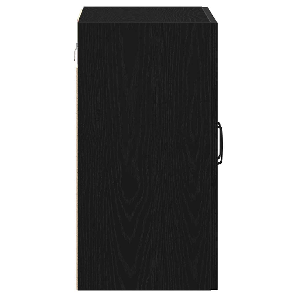 vidaXL Ντουλάπι Τοίχου Μαύρο Δρυς 60x31x60 εκ. από Τεχνητό Ξύλο