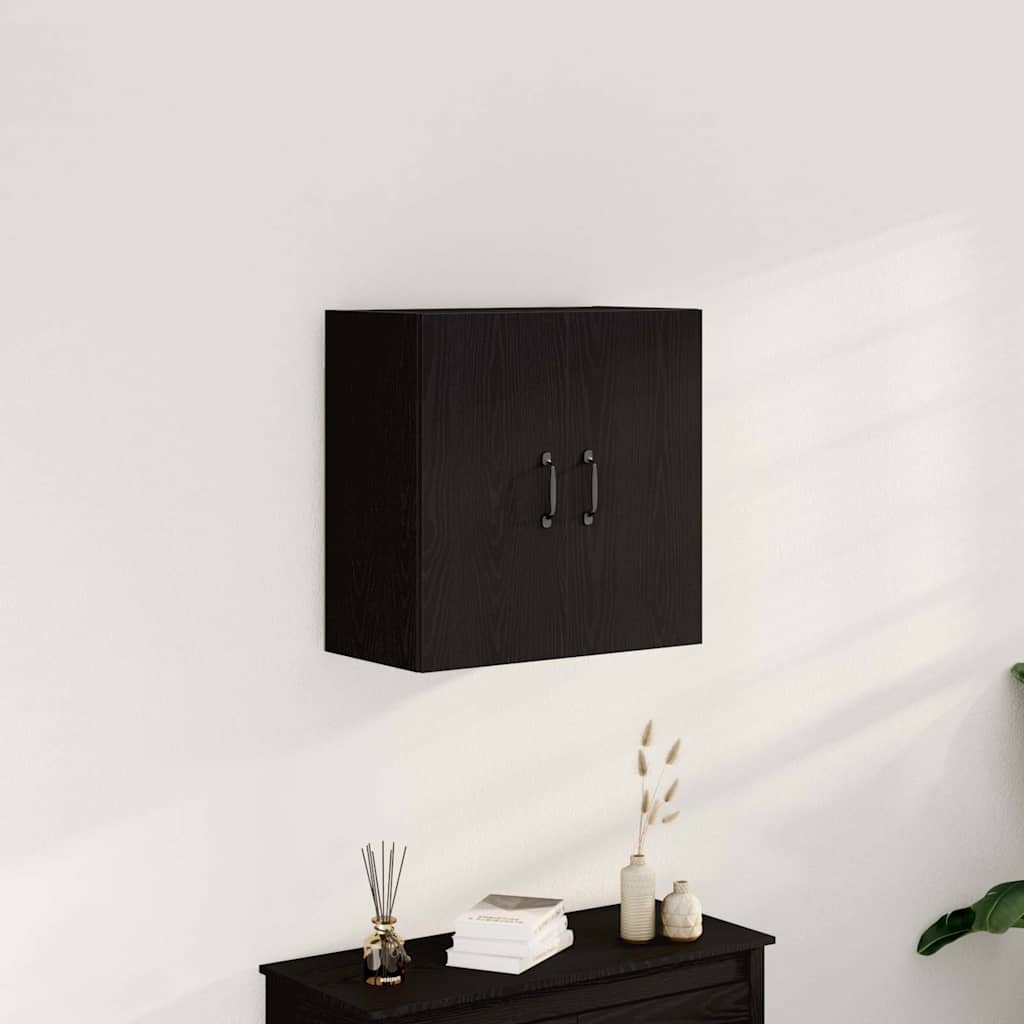 vidaXL Ντουλάπι Τοίχου Μαύρο Δρυς 60x31x60 εκ. από Τεχνητό Ξύλο