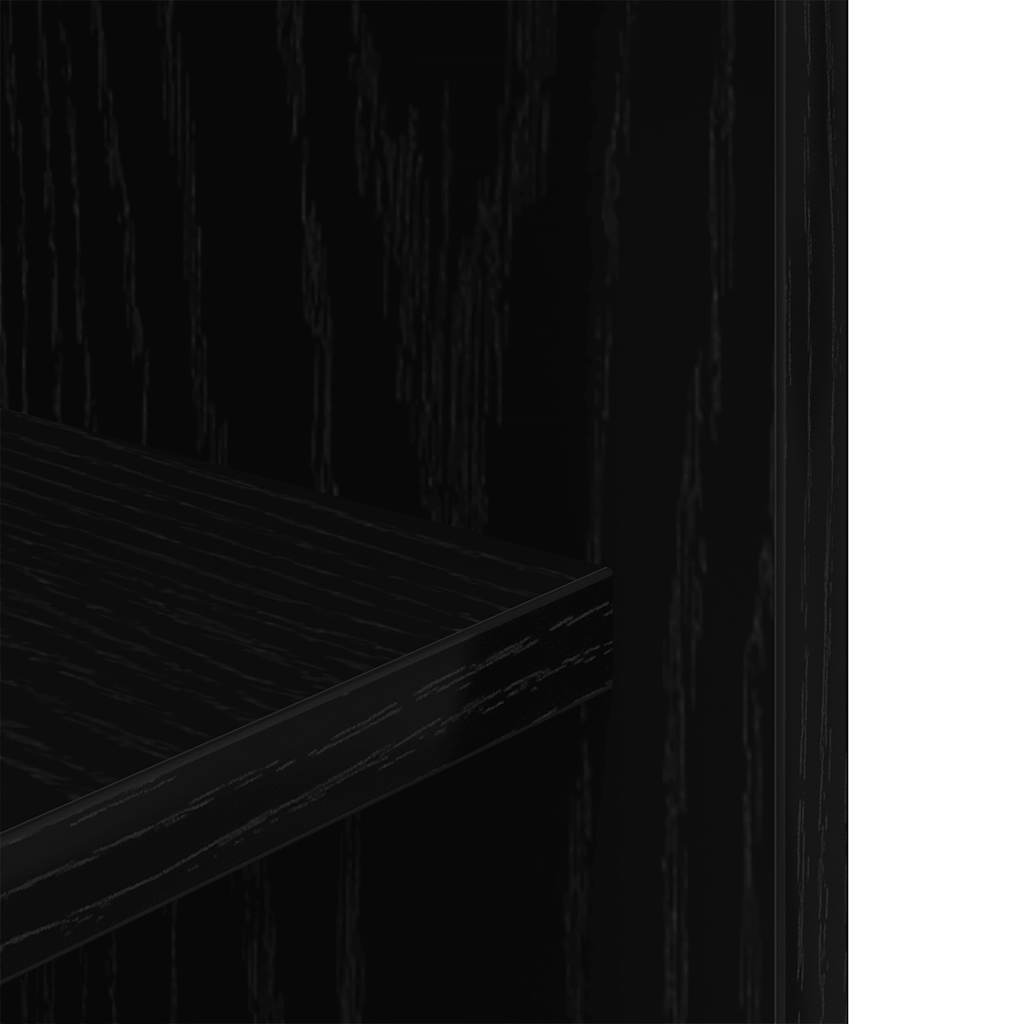 vidaXL Βάση Ενυδρείου Μαύρη Δρυς 75x36x72,5 εκ. από Τεχνητό Ξύλο