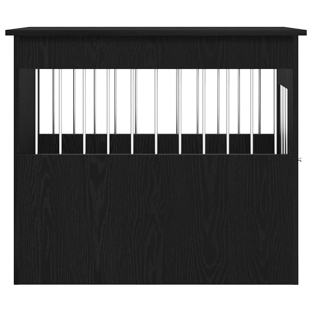 vidaXL Έπιπλα Κλουβιού για Σκύλους Μαύρο Δρυς 80x55x68 εκ. από Τεχνητό Ξύλο