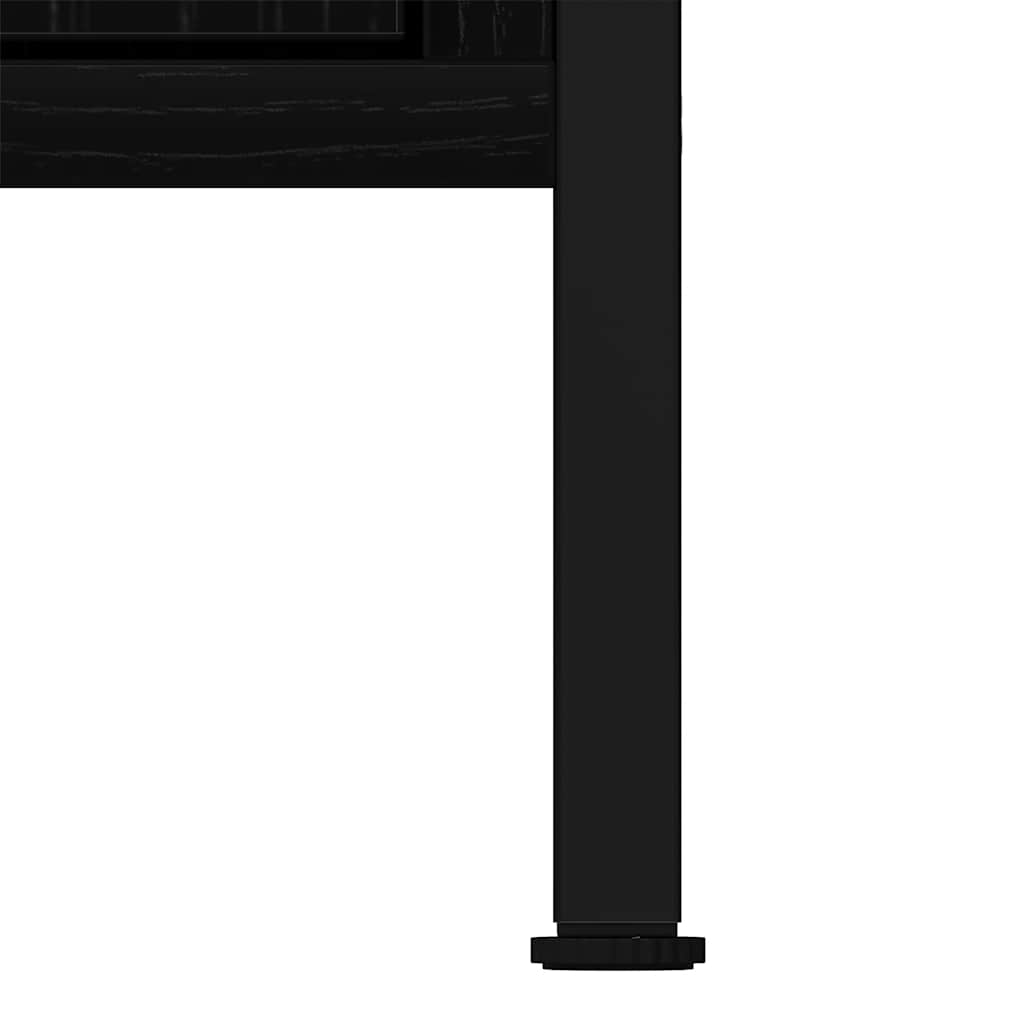 vidaXL Ντουλάπι Νιπτήρα Μπάνιου Μαύρο Δρυς 60x30x60 εκ. από Τεχνητό Ξύλο