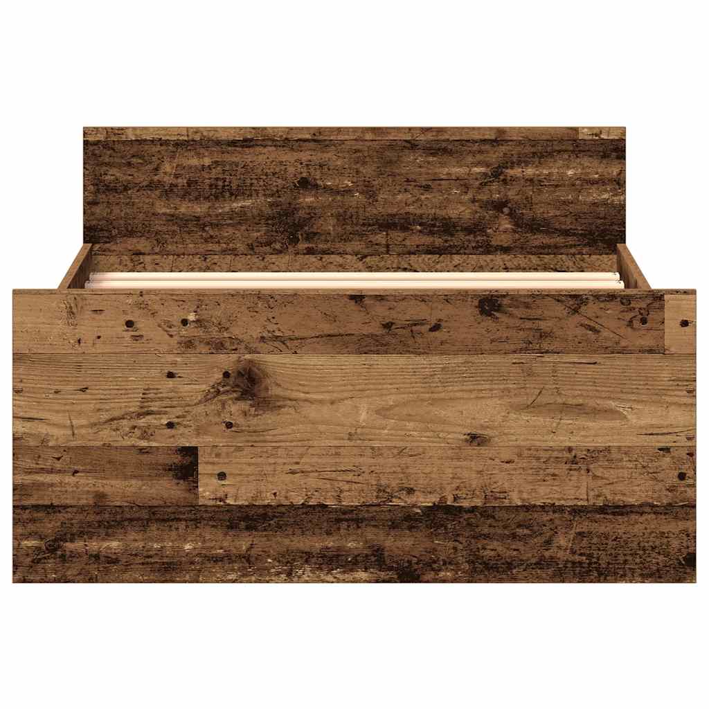 vidaXL Πλαίσιο κρεβατιού χωρίς στρώμα 75x190 εκ. Επεξεργασμένο Ξύλο