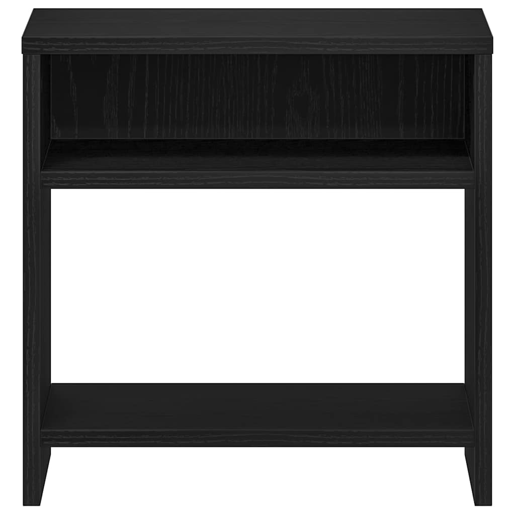 vidaXL Κομοδίνα 2 τεμ. Μαύρη Δρυς 40x30x40 εκ. από Τεχνητό Ξύλο