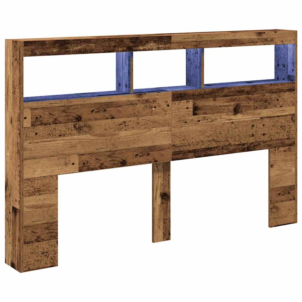 vidaXL Κεφαλάρι με Αποθηκευτικό Χώρο & LED 160x17x102 εκ.