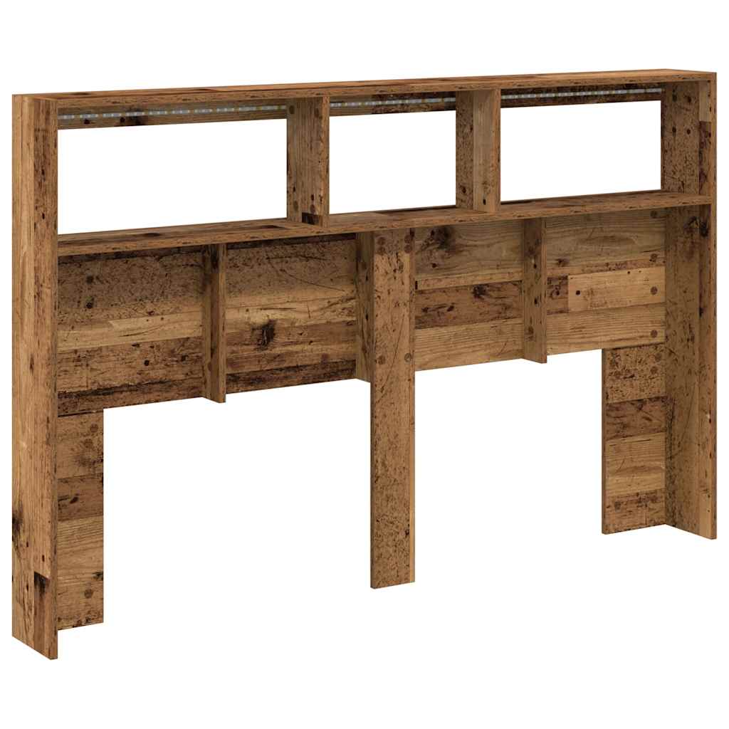 vidaXL Κεφαλάρι με Αποθηκευτικό Χώρο & LED 160x17x102 εκ.