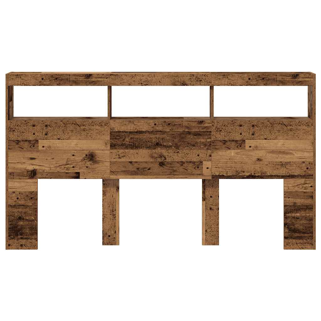 vidaXL Κεφαλάρι με Αποθηκευτικό Χώρο & LED 180x17x102 εκ.