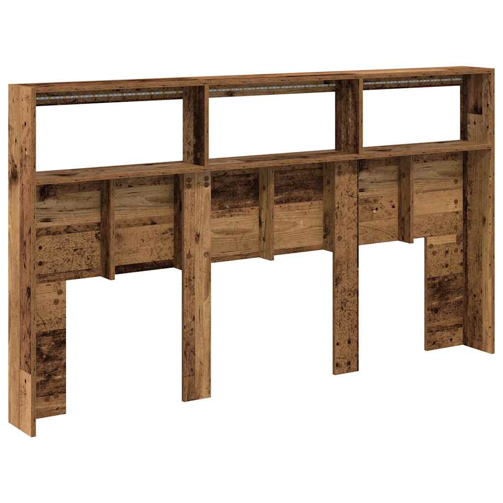 vidaXL Κεφαλάρι με Αποθηκευτικό Χώρο & LED 180x17x102 εκ.