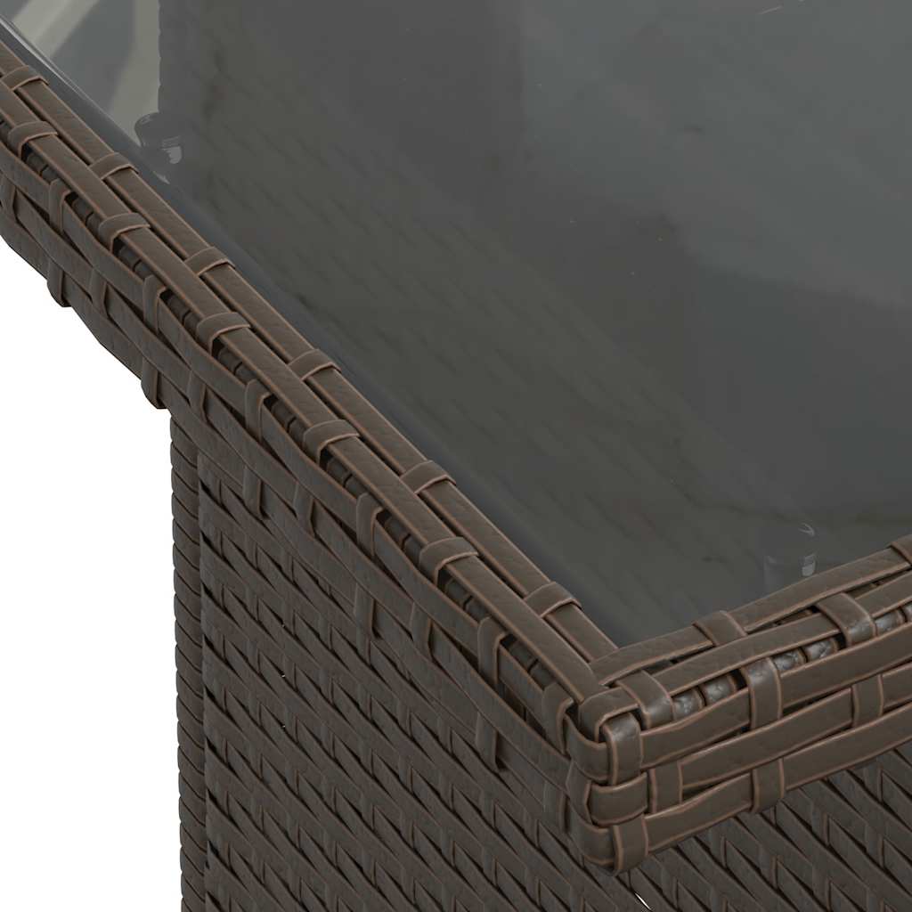 vidaXL Σαλόνι Κήπου Σετ 6 Τεμαχίων Καφέ Συνθετικό Ρατάν με Μαξιλάρια