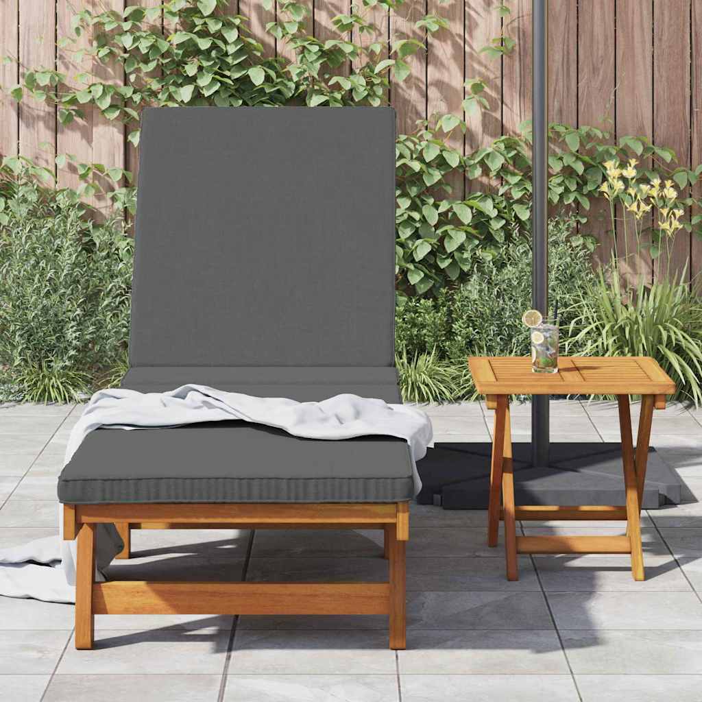 vidaXL Ξαπλώστρα Καφέ 199 x 63 x 85 εκ Στερεό Ξύλο Ακακίας
