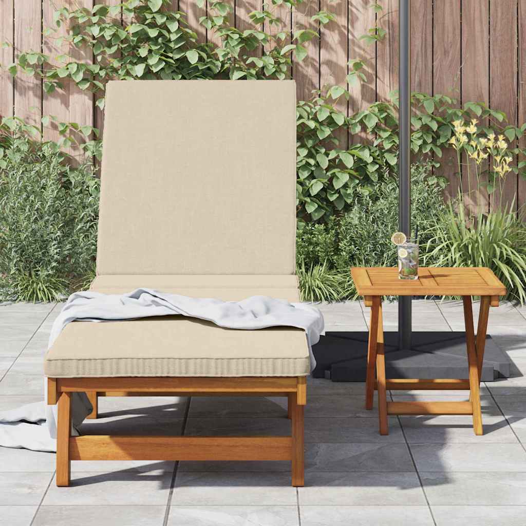 vidaXL Ξαπλώστρα Καφέ 199 x 63 x 85 εκ Στερεό Ξύλο Ακακίας