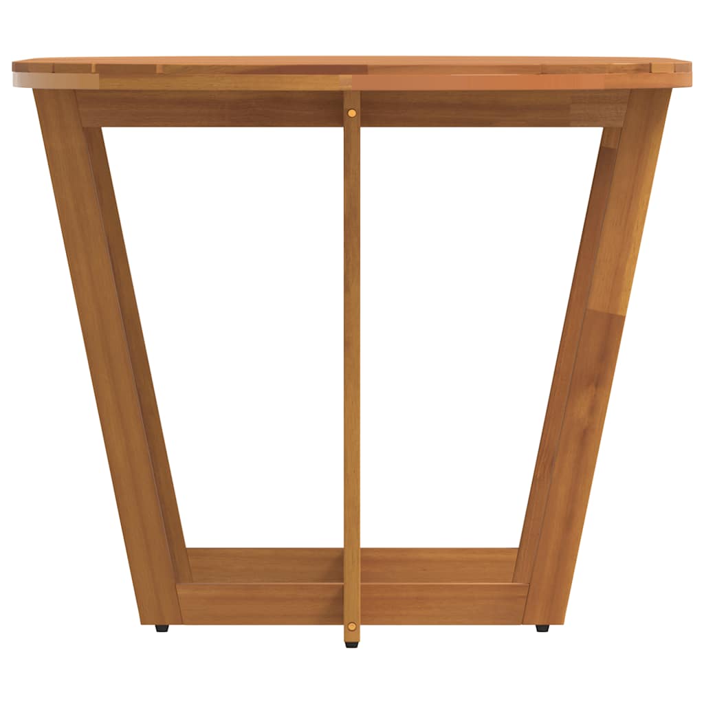 vidaXL Τραπεζαρία Κήπου Οβάλ 150 x 90 x 75 εκ. από Μασίφ Ξύλο Ακακίας