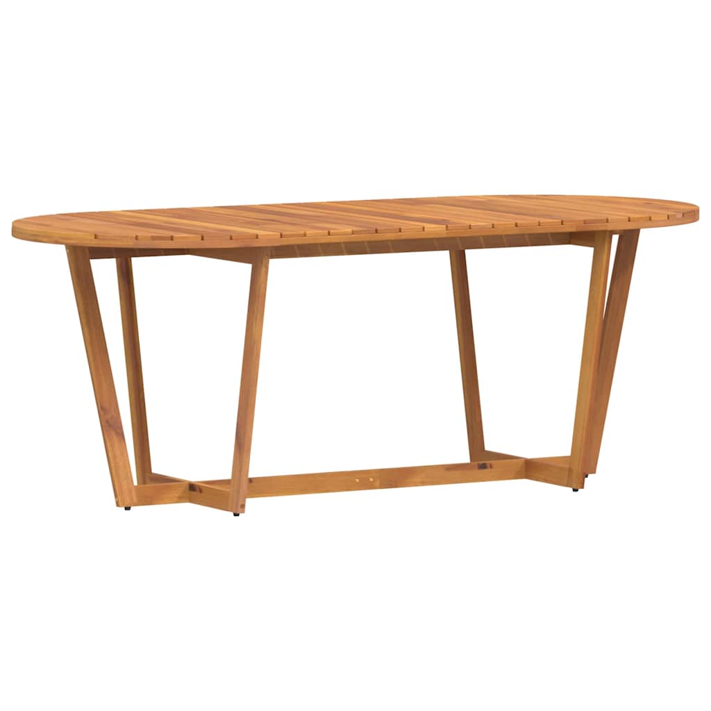 vidaXL Τραπεζαρία Κήπου Οβάλ 200 x 90 x 75 εκ. από Μασίφ Ξύλο Ακακίας