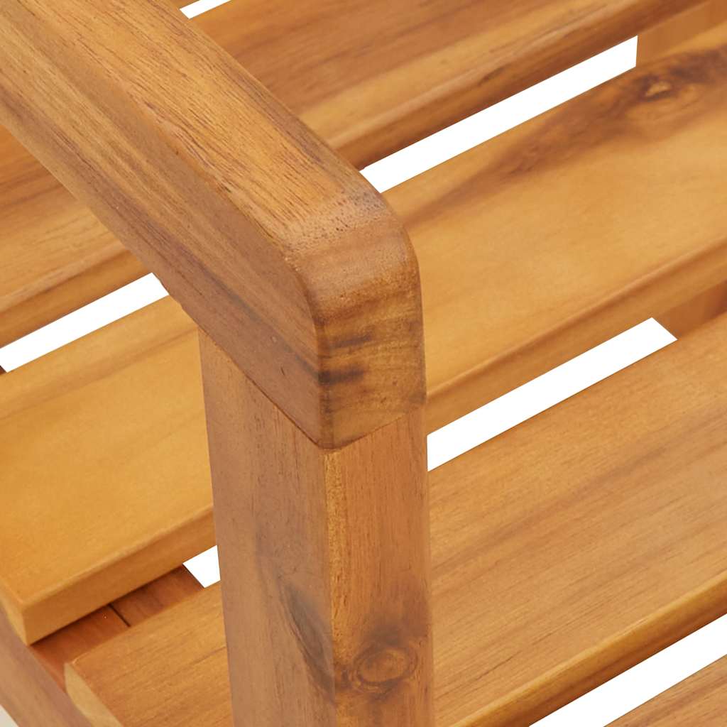 vidaXL Καρέκλες Κήπου 2 τεμ. 50x53x80 εκ. από Μασίφ Ξύλο Ακακίας