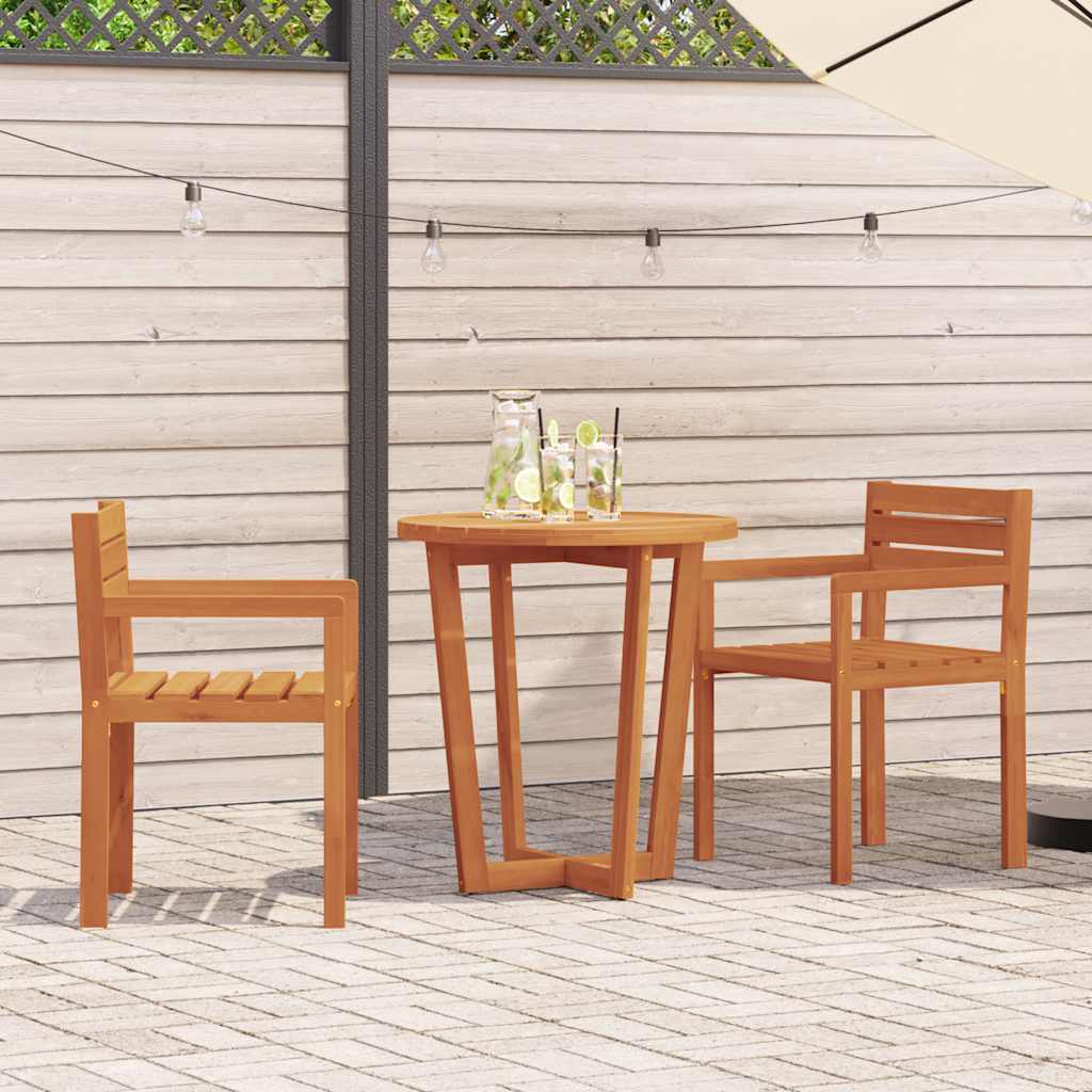 vidaXL Καρέκλες Κήπου 2 τεμ. 50x53x80 εκ. από Μασίφ Ξύλο Ακακίας