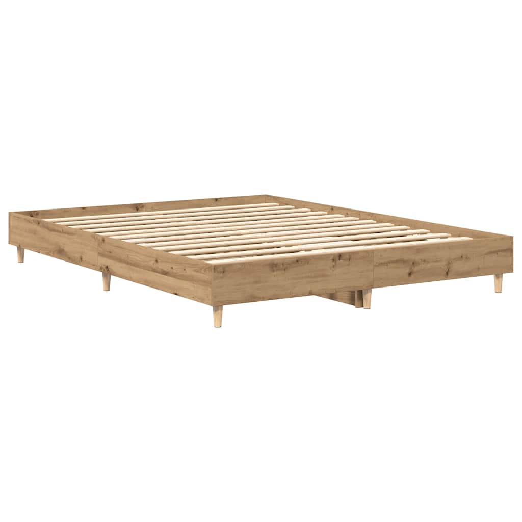 vidaXL Πλαίσιο κρεβατιού χωρίς στρώμα 150x200 εκ. Επεξεργασμένο Ξύλο