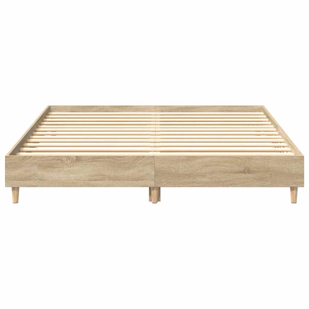 vidaXL Πλαίσιο Κρεβατιού Χωρ. Στρώμα Sonoma Δρυς 140x200εκ. Επ. Ξύλο
