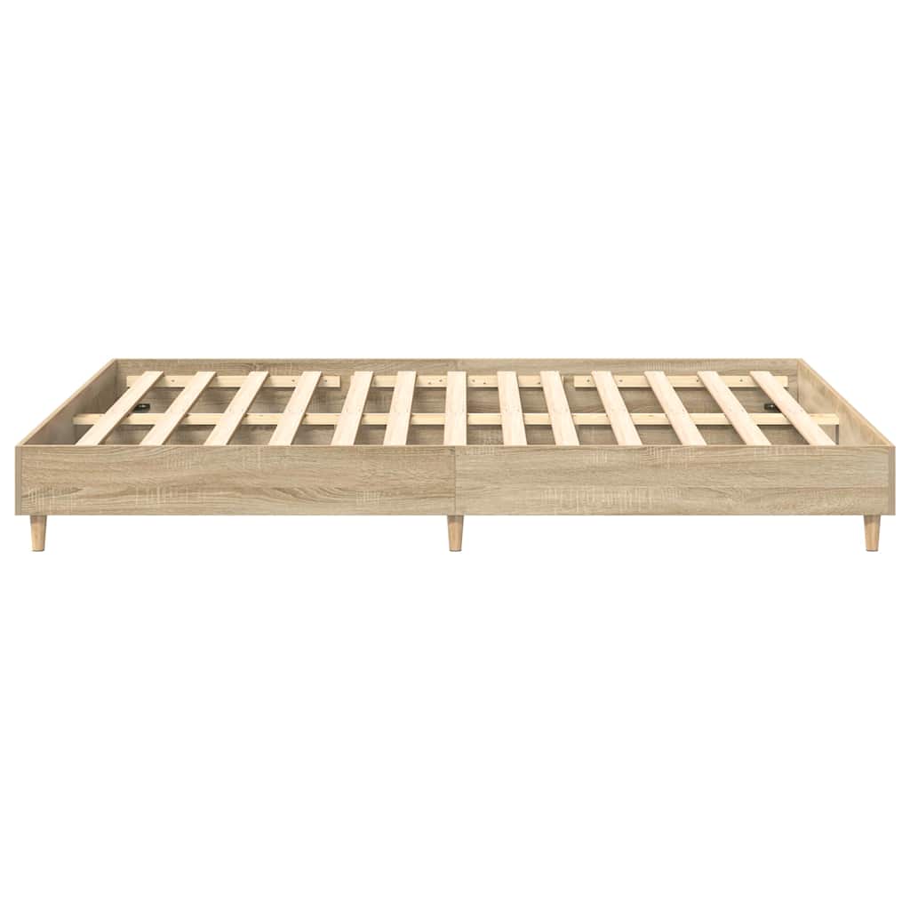 vidaXL Πλαίσιο Κρεβατιού Χωρ. Στρώμα Sonoma Δρυς 140x200εκ. Επ. Ξύλο