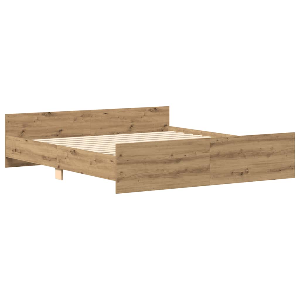 vidaXL Πλαίσιο κρεβατιού χωρίς στρώμα 180x200 εκ. Επεξεργασμένο Ξύλο