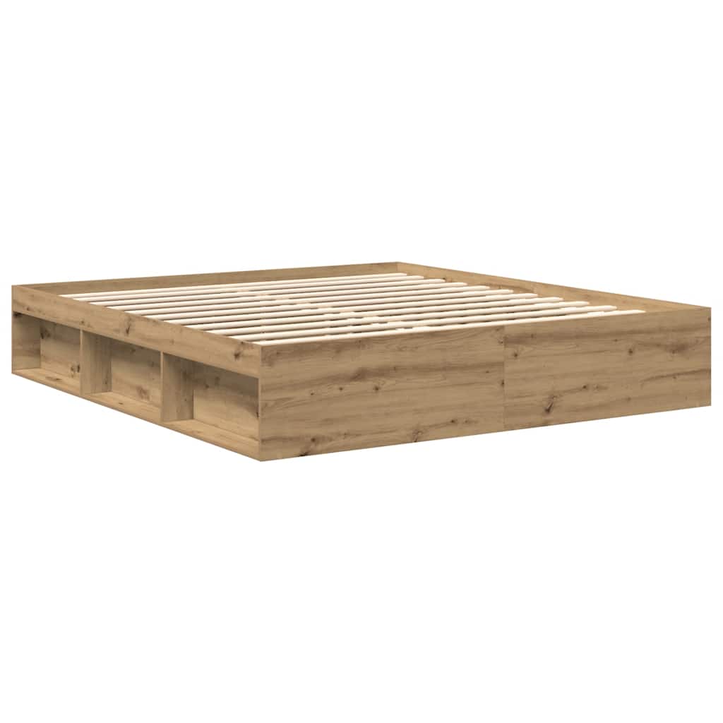 vidaXL Πλαίσιο κρεβατιού χωρίς στρώμα 180x200 εκ. Επεξεργασμένο Ξύλο