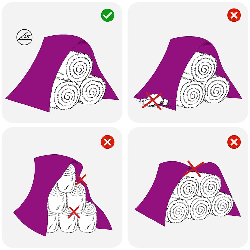 vidaXL Τάπητας για αχυρώνα 10,4x12,5 m 140 g/m² Πολυπροπυλένιο