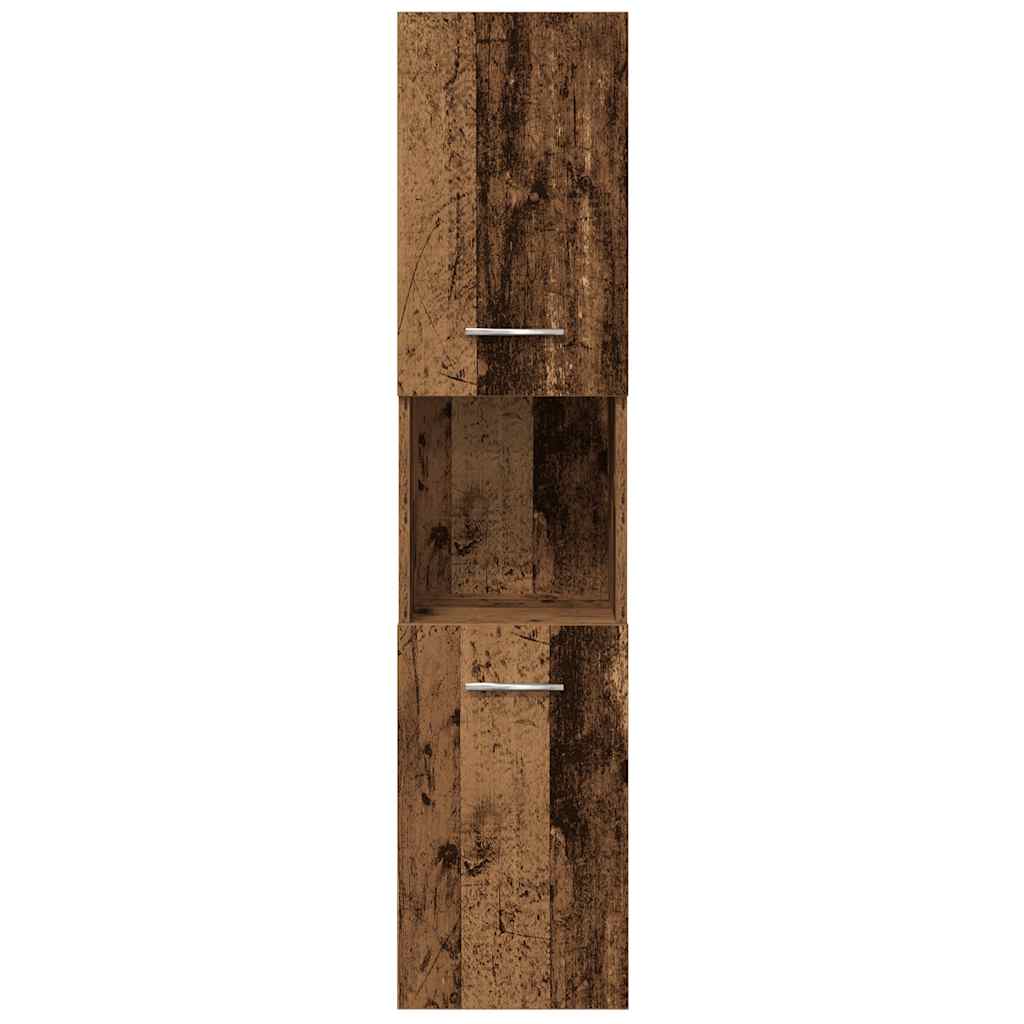 vidaXL Σετ Επίπλων Μπάνιου 4Τεμαχίων Παλιό Ξύλο από Επεξεργασμένο Ξύλο