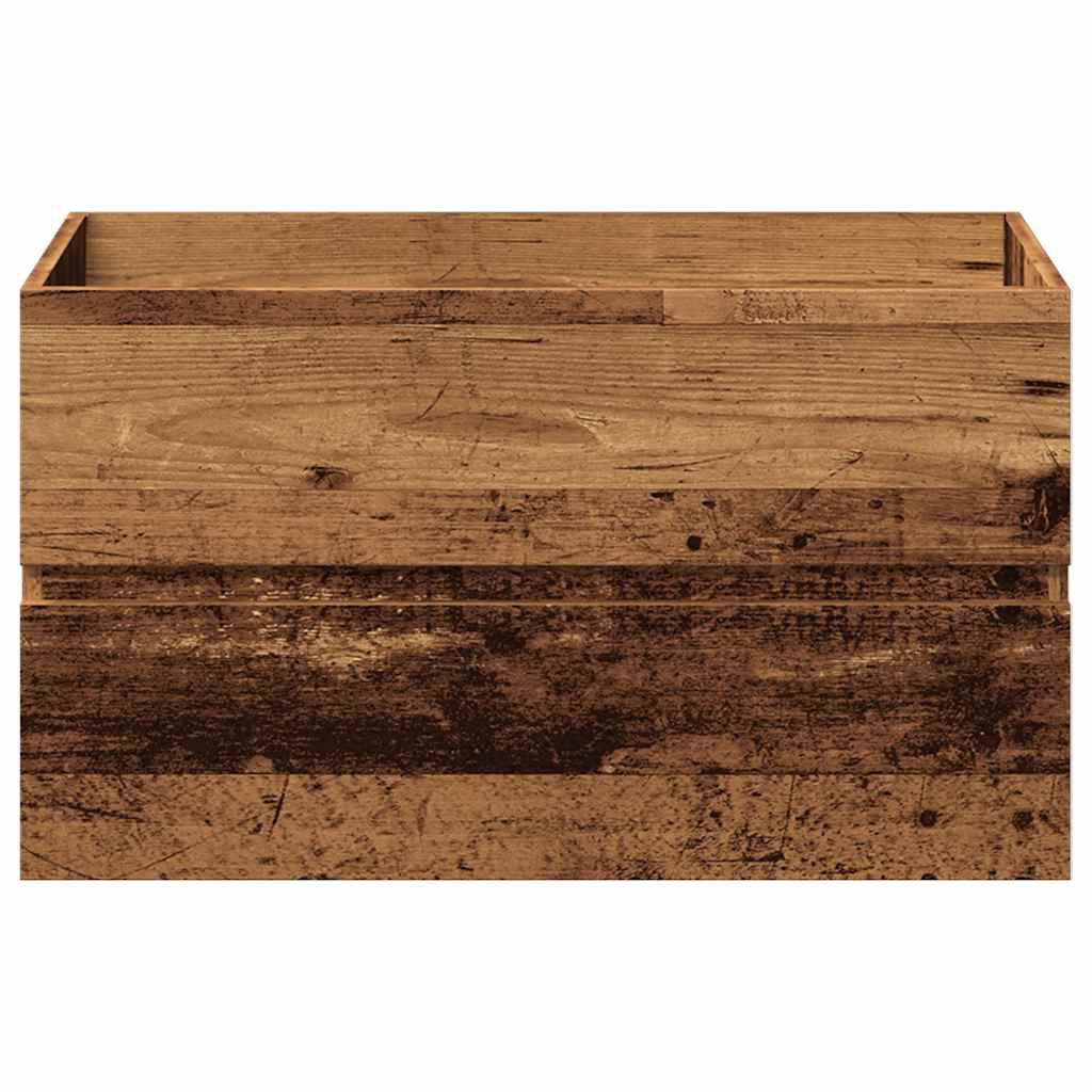 vidaXL Έπιπλα μπάνιου σετ παλαιού ξύλου κατασκευασμένο από ξύλο