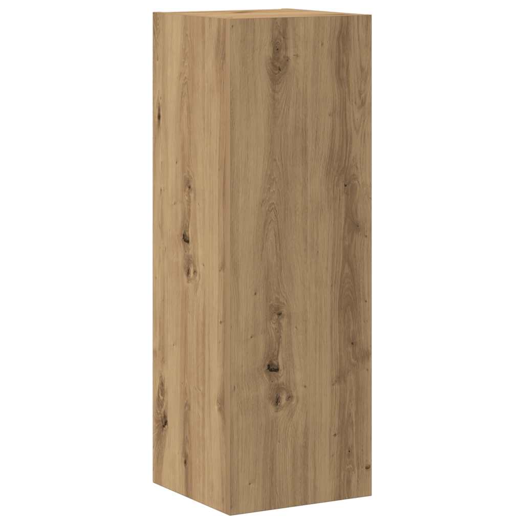 vidaXL 8 τεμαχίων σετ επίτοιχου ντουλαπιού τηλεόρασης Artisan Oak