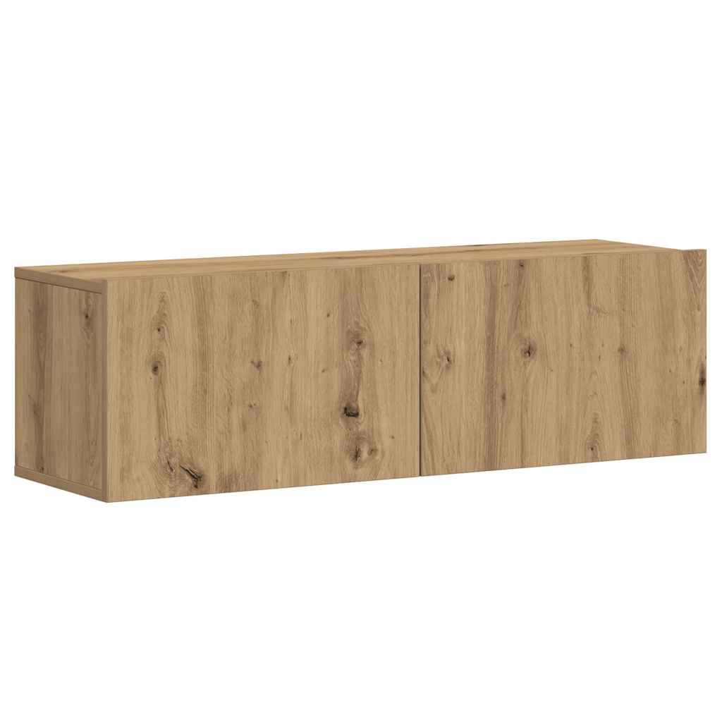 vidaXL 3 τεμαχίων σετ επίτοιχου ντουλαπιού τηλεόρασης