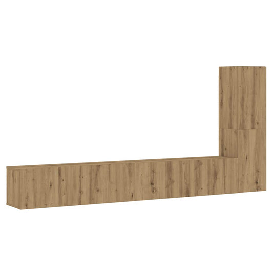 vidaXL 3 τεμαχίων σετ επίτοιχου ντουλαπιού τηλεόρασης