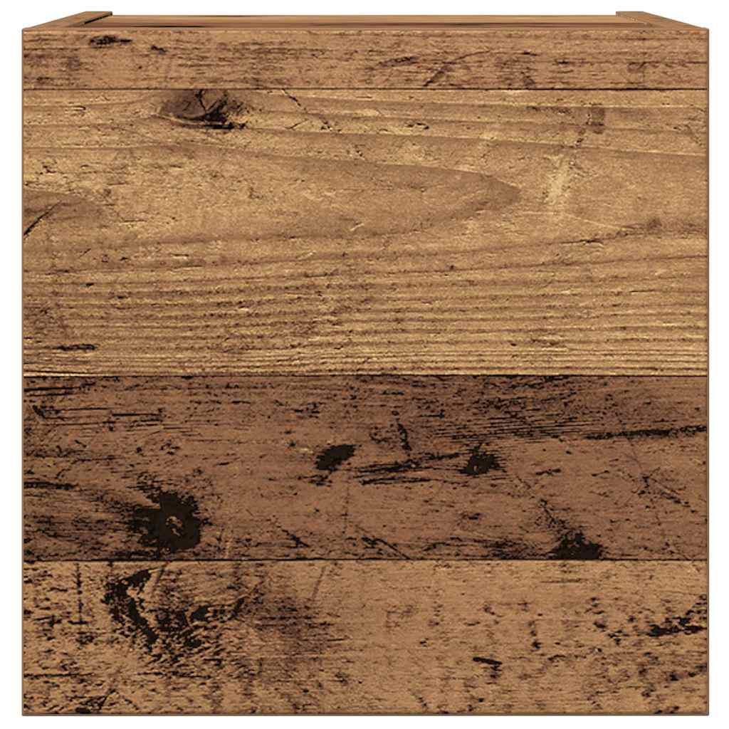 vidaXL 4 τεμαχίων σετ ντουλαπιών τηλεόρασης με επίτοιχο παλιό ξύλο