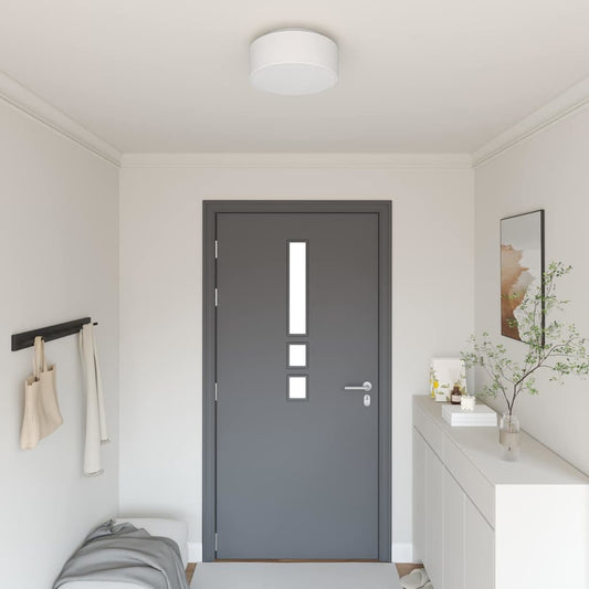 vidaXL Φωτιστικά Οροφής Λευκό Επίπεδο Ø 30 εκ Ύφασμα E27