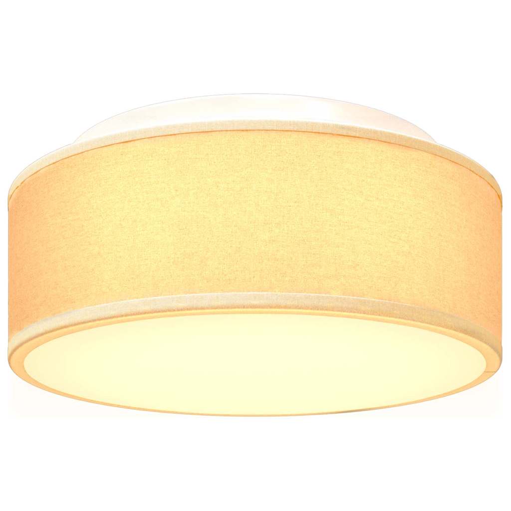 vidaXL Φωτιστικά Οροφής Λευκό Επίπεδο Ø 30 εκ Ύφασμα E27