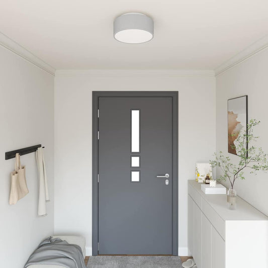 vidaXL Φωτιστικά Οροφής Περίπτωση Ψηλά Γκρι Ø 30 εκ Ύφασμα E27