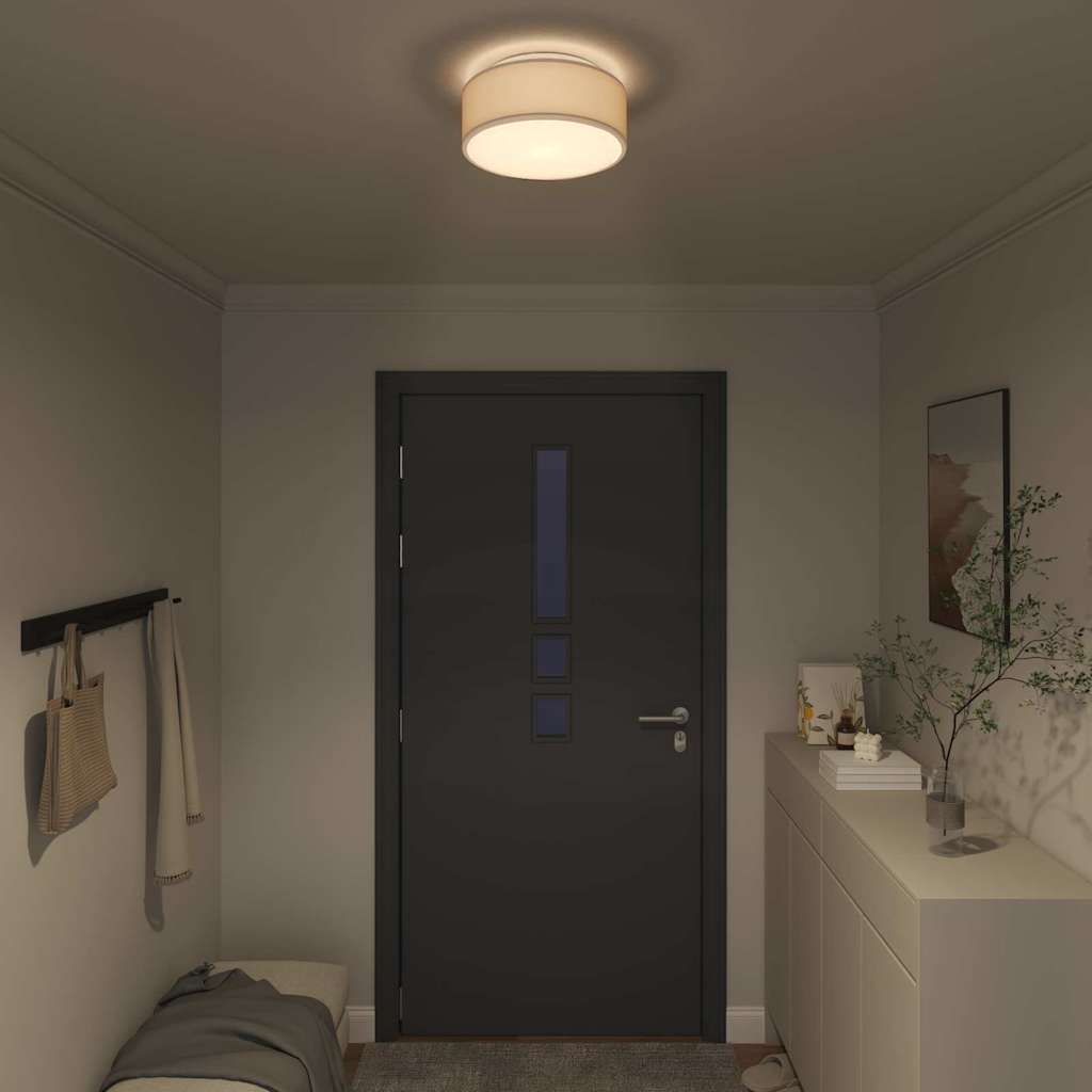 vidaXL Φωτιστικά οροφής επίπεδης επιφάνειας ταπίας 30 εκ ύφασμα E27