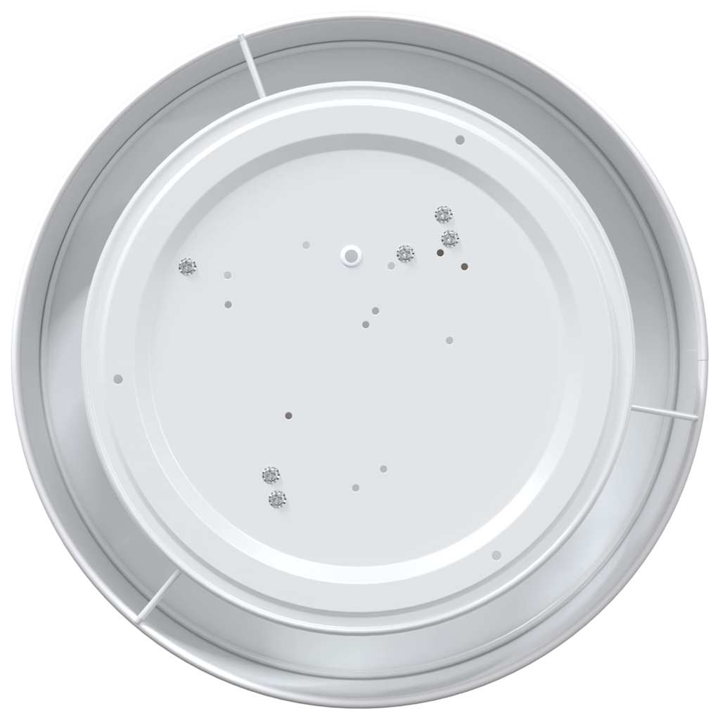 vidaXL Φωτιστικά Οροφής Ενσωματωμένο Λευκό Ø 38 εκ Υφασμάτινο E27