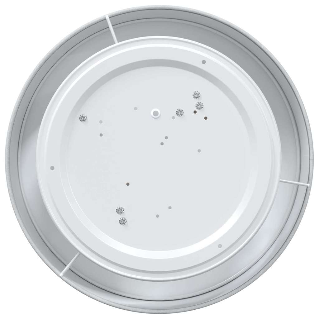 vidaXL Φωτιστικά Οροφής Στεγανής Τοποθέτησης Γκρι Ø 38 εκ Υφασμάτινο E27