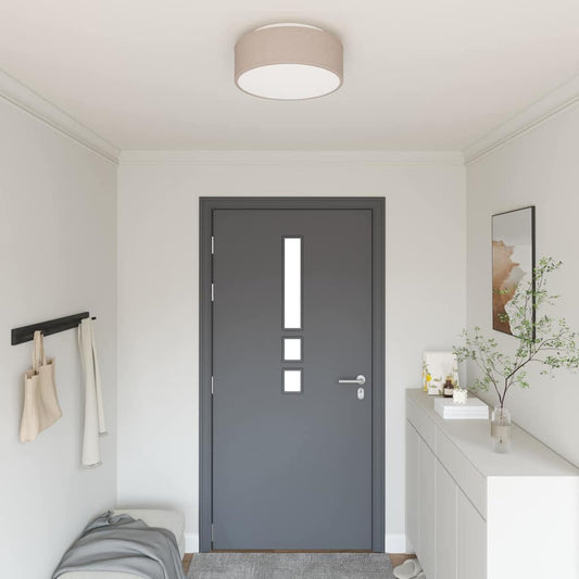 vidaXL Φωτιστικά Οροφής Flush Mount Ταπέ Ø 38 εκ Υφάσματος E27