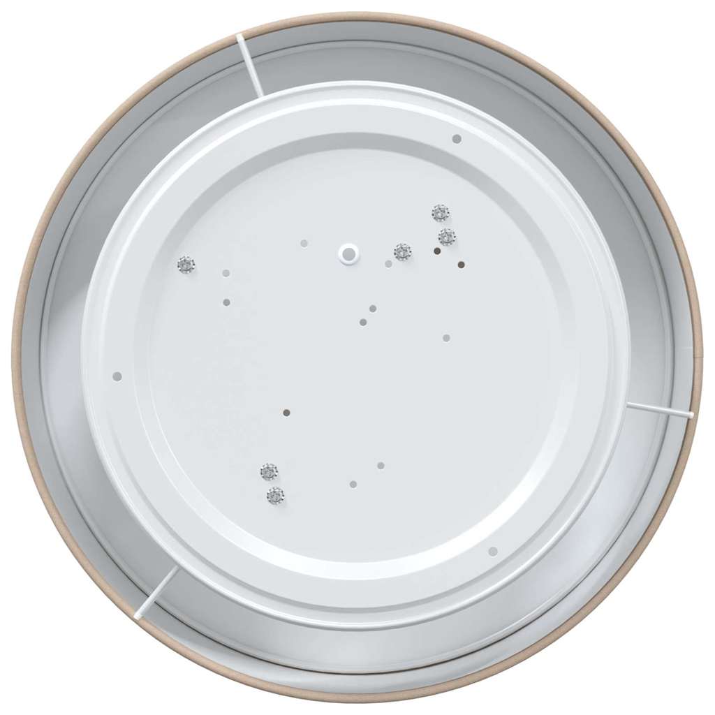 vidaXL Φωτιστικά Οροφής Flush Mount Ταπέ Ø 38 εκ Υφάσματος E27