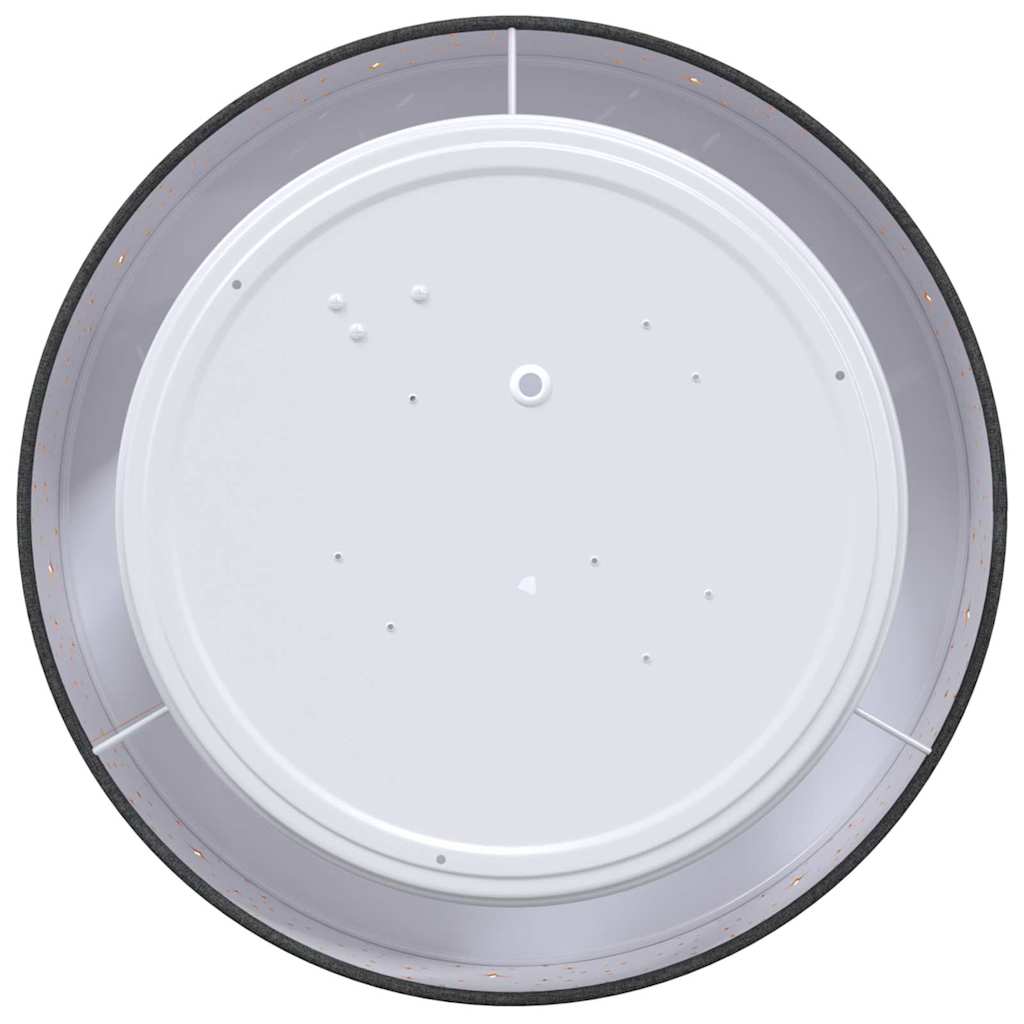 vidaXL Φωτιστικά Οροφής με Αστέρα Λάμπας Μαύρο Ø 30 εκ. Ύφασμα E27