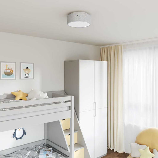 vidaXL Λάμπα Οροφής Γκρι 30 x 13.5 εκ. ύφασμα