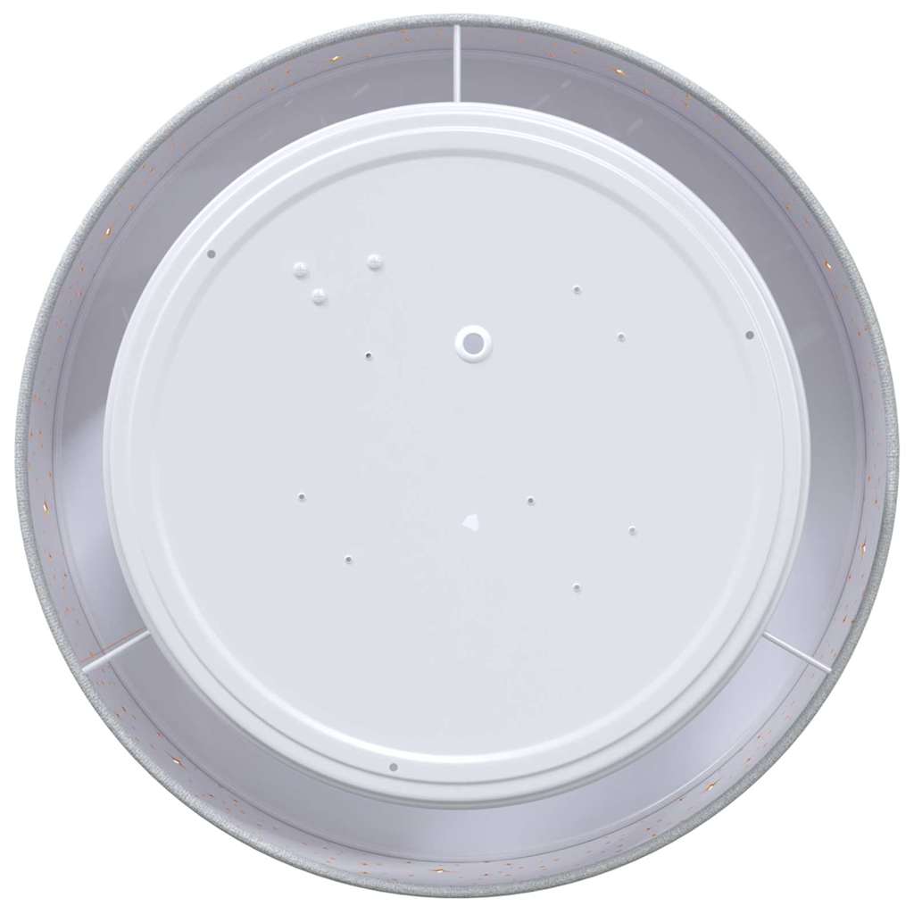 vidaXL Λάμπα Οροφής Γκρι 30 x 13.5 εκ. ύφασμα