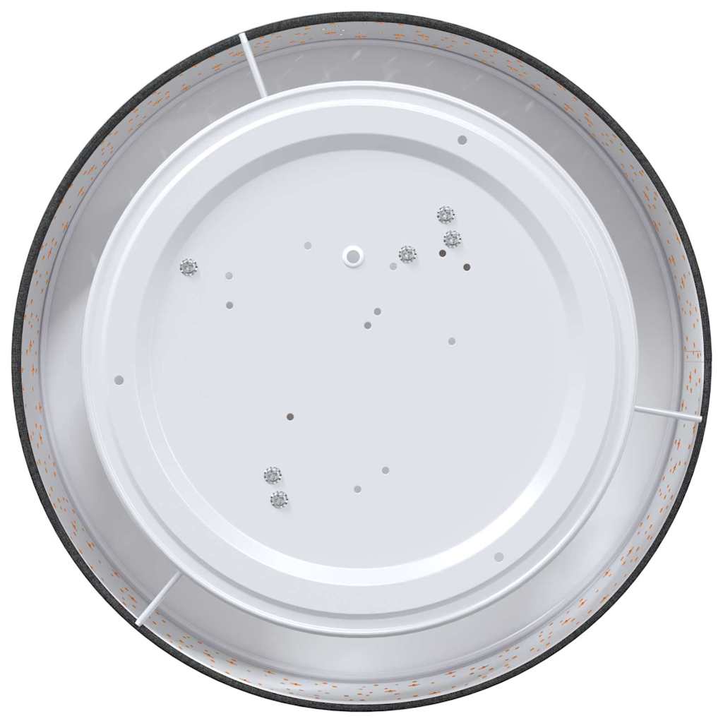 vidaXL Φωτιστικό Οροφής με Αστερόμορφη Λάμπα Μαύρο Ø 38 εκ. Υφασμάτινο Ε27