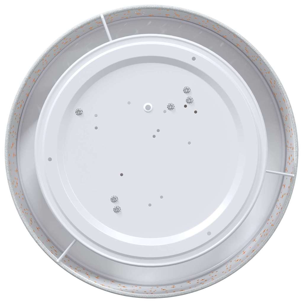 vidaXL Φωτιστικά Οροφής με Καπέλο Αστεριών Γκρι Ø 38 εκ. Υφασμάτινο E27