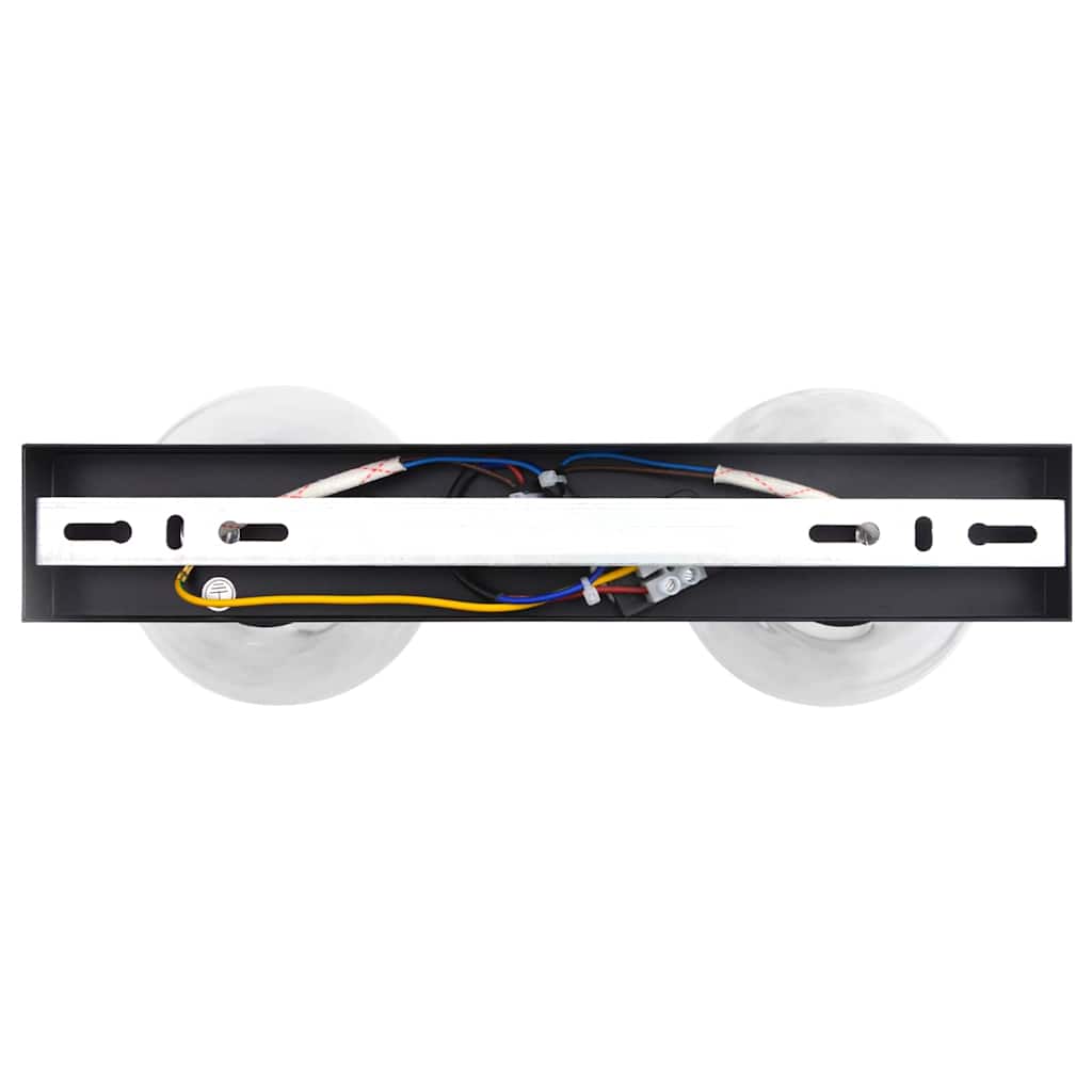 vidaXL Φωτιστικά Οροφής με Ρυθμιζόμενη Γυάλινη Σκιά Ανθρακί E27