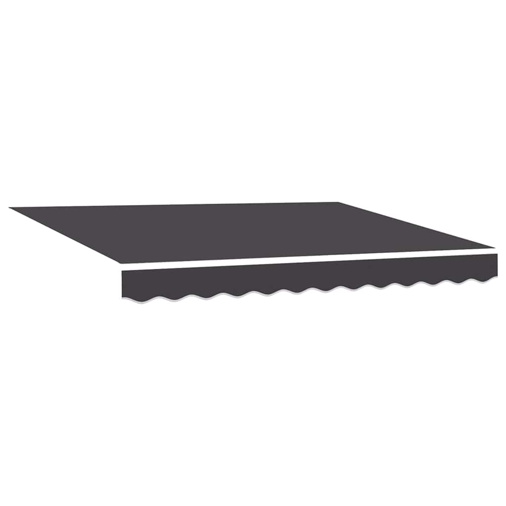 vidaXL Ύφασμα αντικατάστασης τέντας Ανθρακί 235 x 195 εκ. Πολυεστέρας